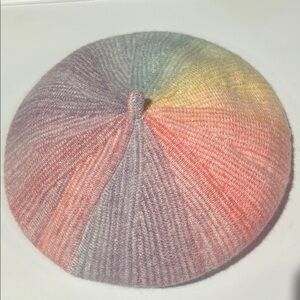 Multicolor Knit Beret